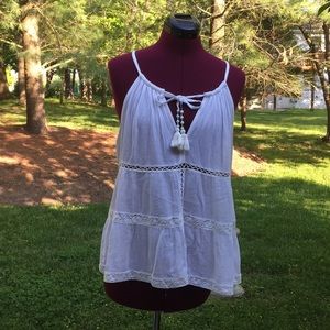 White summer shirt, size S, Love Sam